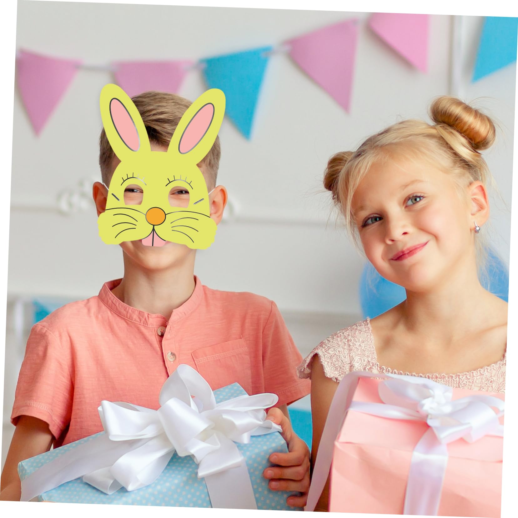 NUOBESTY 5 Sätze Tierische Maske Bastelset Basteln Für Tiermasken Wolfsmaske Maskerademaske Selber Machen Diy-maske Für Heimwerker Maskerade Masken Masse Papier 16 Stücke * 5