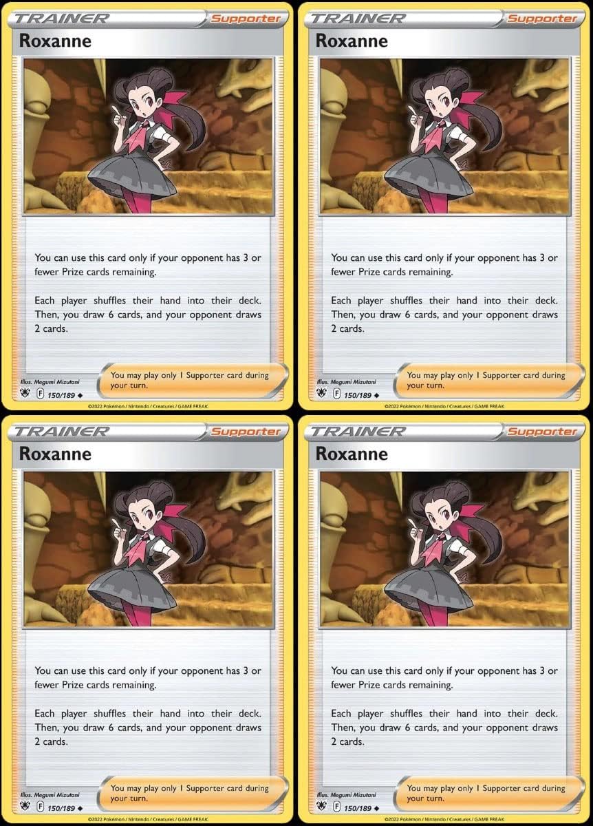 Roxanne 150/189 - Pokemon Astral Radiance Trainer Card Lot - x4 - Playset