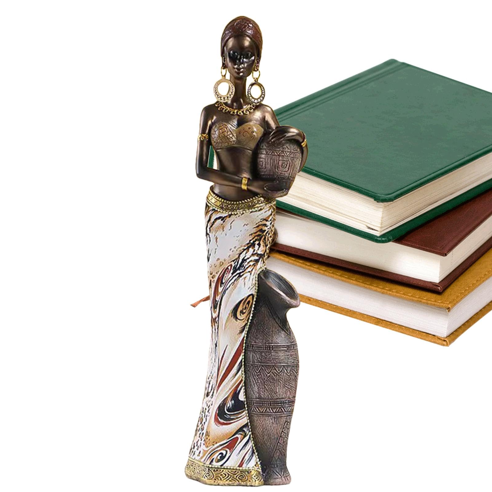Scultura africana - Decorazione artistica tribale tradizionale, autentica statua africana fatta a mano | Ornamenti unici per la decorazione della casa della figura, pezzo di accento di opere