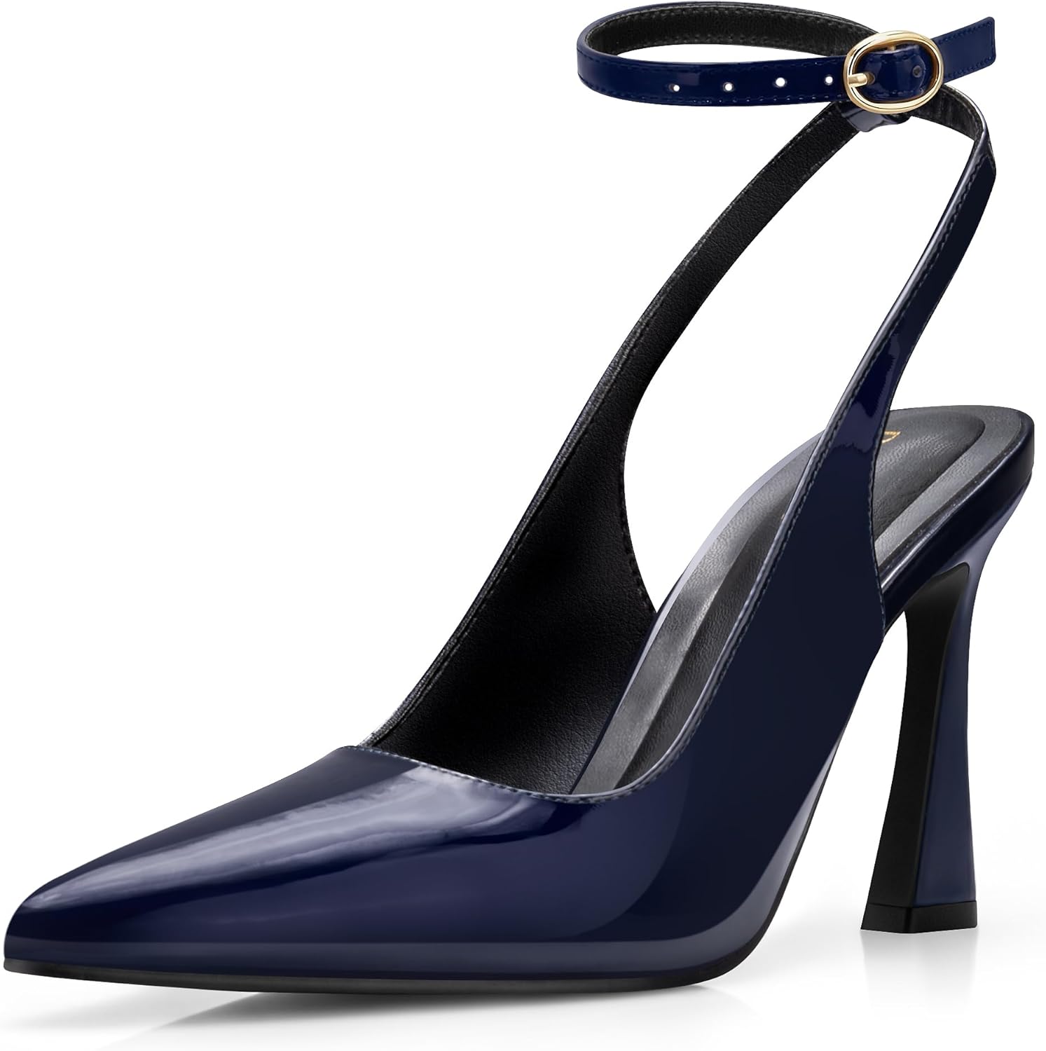 PARTY Womens Pointed Closed Toe Heels Stiletto Slingback High Heel for Women Dressy Pumps for Wedding and Office Work or Going Out