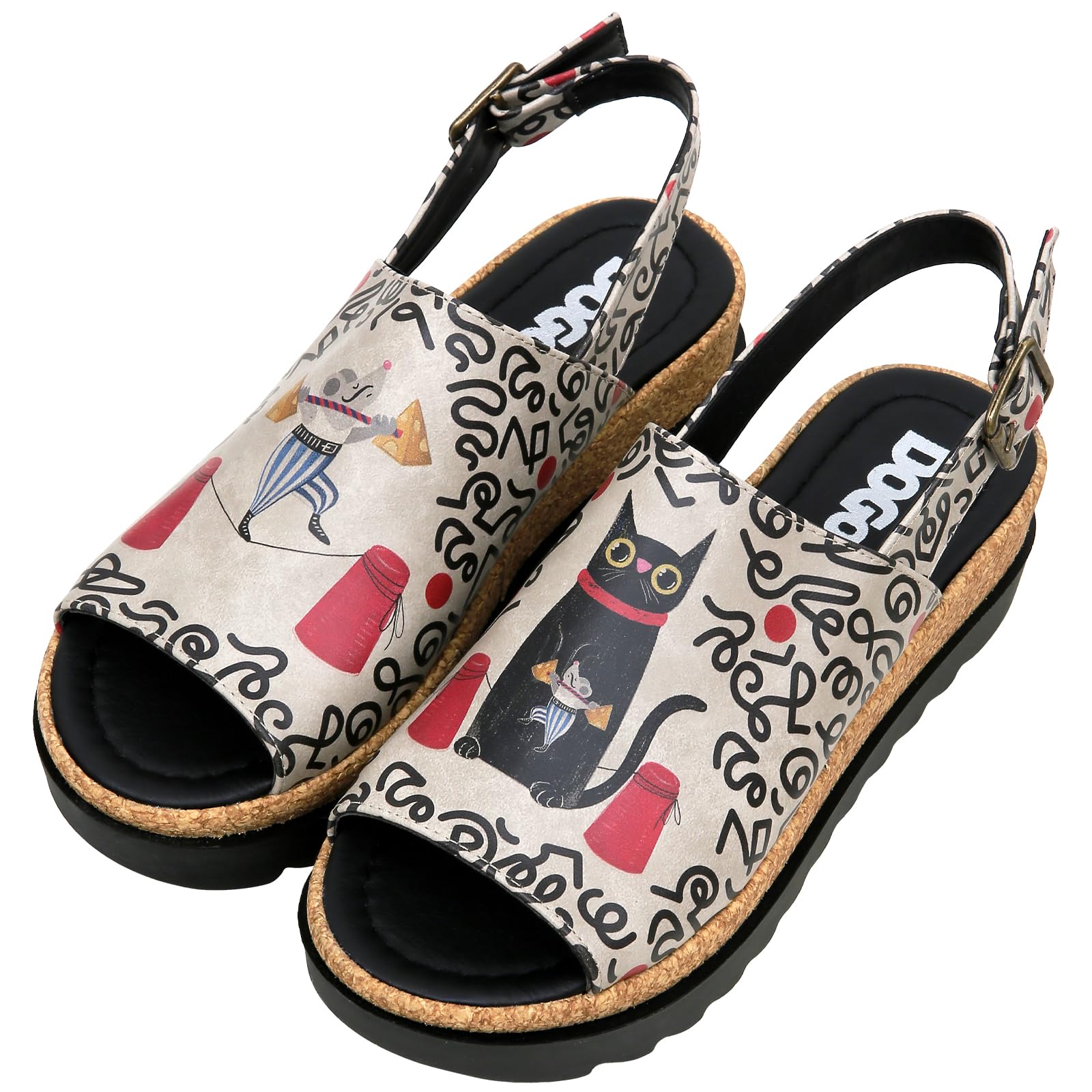 DOGO Platform Sandals Women - Vegan and Handmade Wedge Sandals for Women
