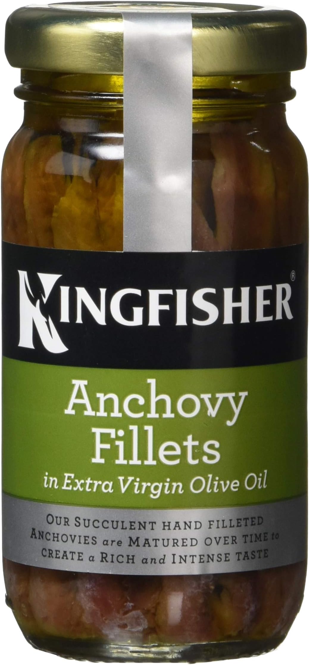 Kingfisher Anchovy Fillets in Extra Virgin Olive Oil, 100g