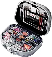 Maleta de Maquiagem Profissional Fenzza FZ60003 Prata - Estojo Organizador Portátil, Design Elegante