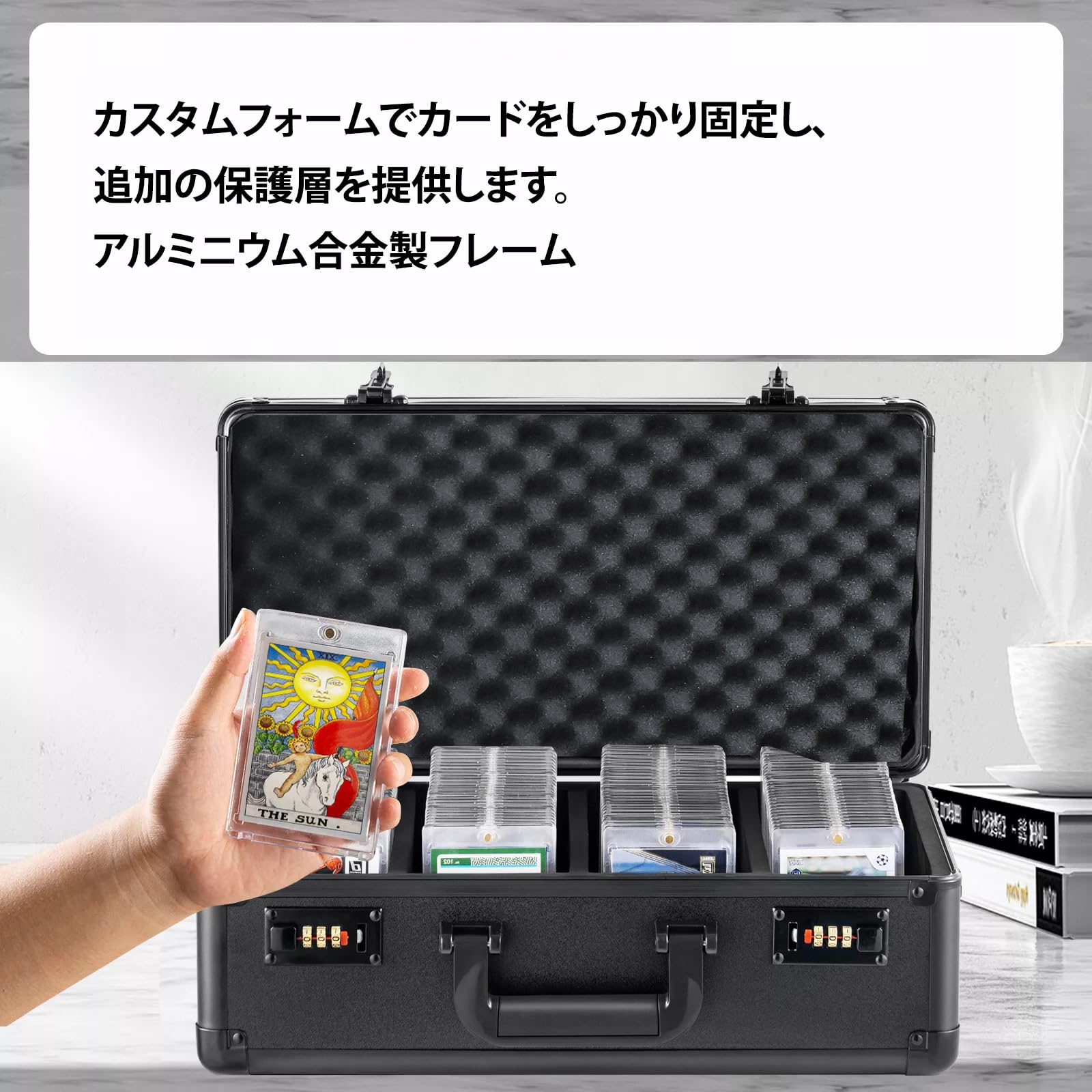 Amazon.co.jp: YASICA アタッシュケース アルミツールケース トレカ