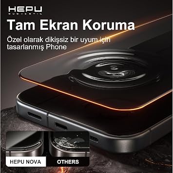 Hepu Nova Clear Apple Iphone 5 Adet Ekran Koruyucu 9H iphone 17/iphone/16 iphone 15/iphone 14/13/12/11 Tüm modeller İçin HD Ekran Koruyucu Darbelere Karşı Dayanıklı Temperli Cam (11/XR) 5 Adet