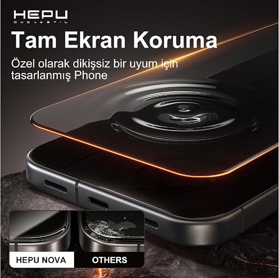Hepu Nova Clear Apple Iphone 5 Adet Ekran Koruyucu 9H iphone 17/iphone/16 iphone 15/iphone 14/13/12/11 Tüm modeller İçin HD Ekran Koruyucu Darbelere Karşı Dayanıklı Temperli Cam (11/XR) 5 Adet