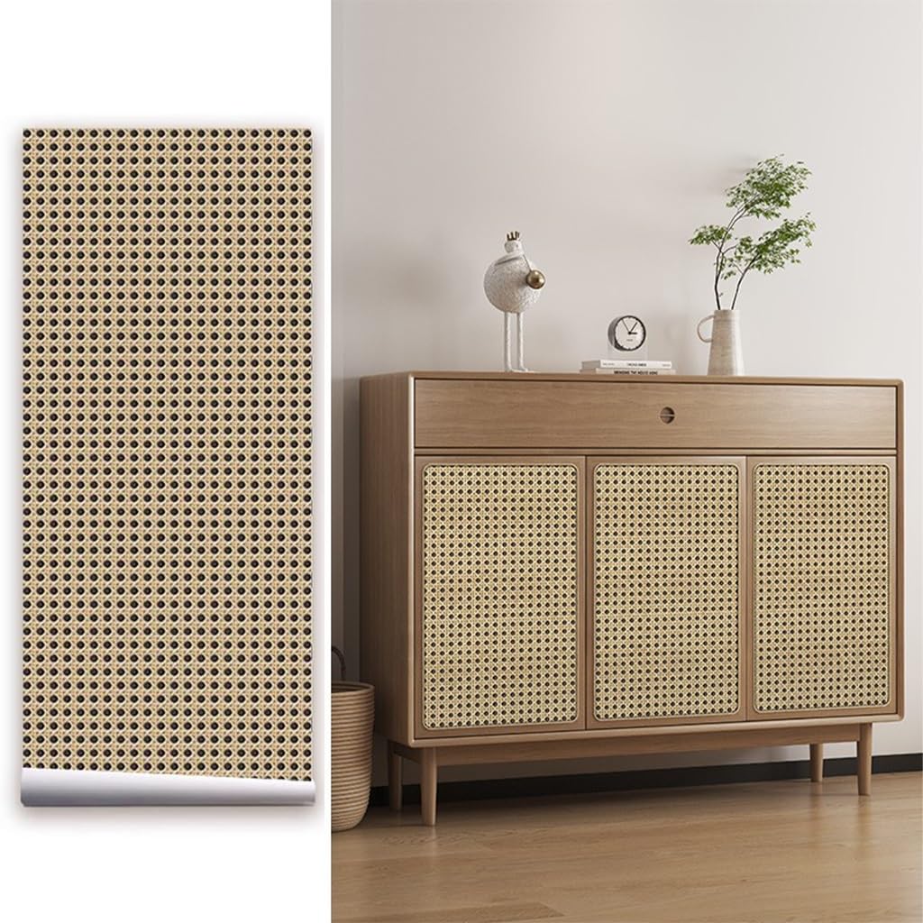Amazon | リメイクシート 籐目 60cm、壁紙シール はがせる おしゃれ
