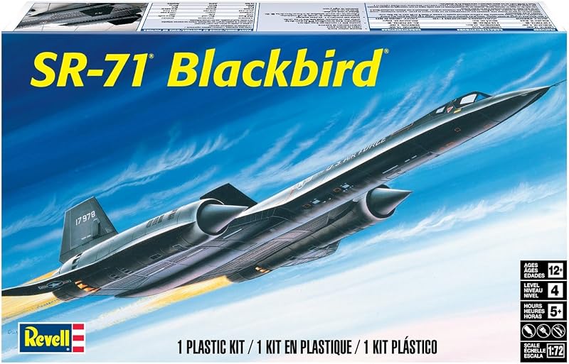 85-5810 SR-71 Blackbird 1:72 Scale 66-Piece Skill Level 4 Model Airplane Building Kit
