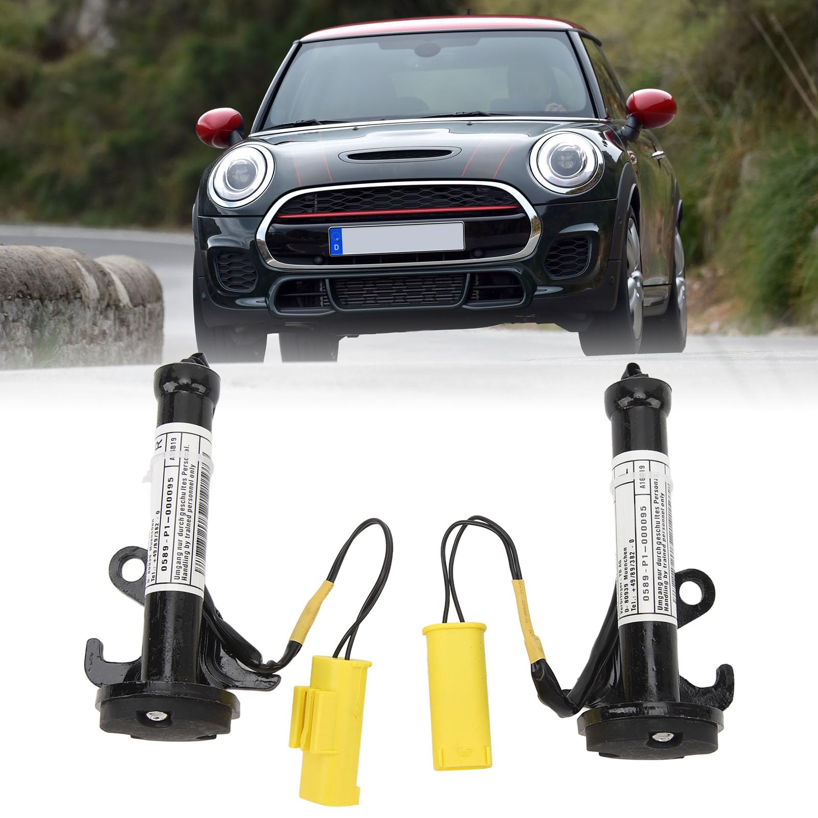 Keenso Actionneur de Capot Moteur, Actionneur de Charnière de Capot, Remplace F55 F56 F57 par Numéro OE, Compatible avec 5 Portes Hatchback F55 pour Voiture, Entretien et Réparation, Util