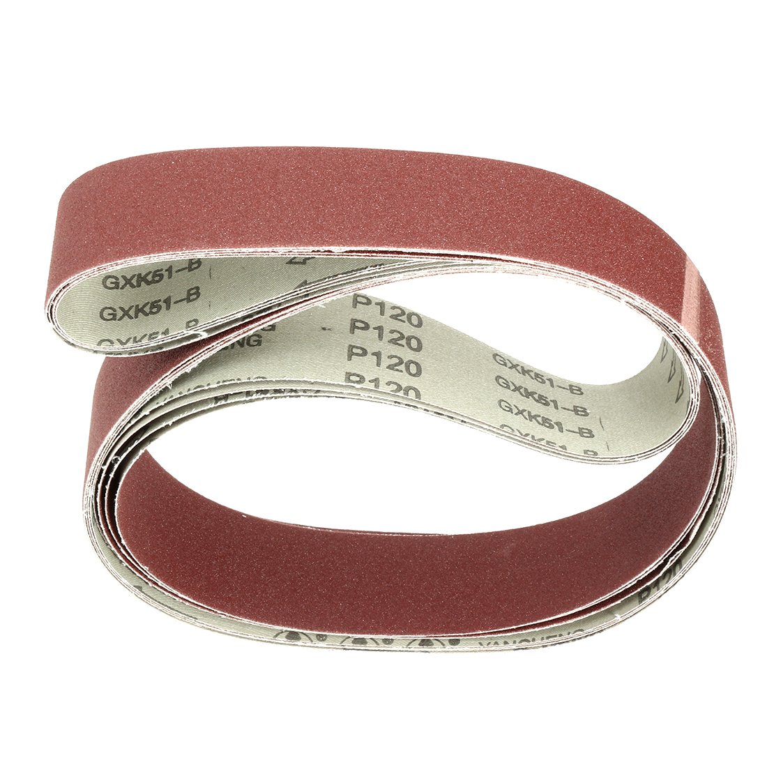 Bois Bandé 20 Bandes Abrasives Sourcing Map 13x305 Mm - Grain 120 - Oxyde D' Aluminium - Pour Bois Et Métal Ponceuse à Bande