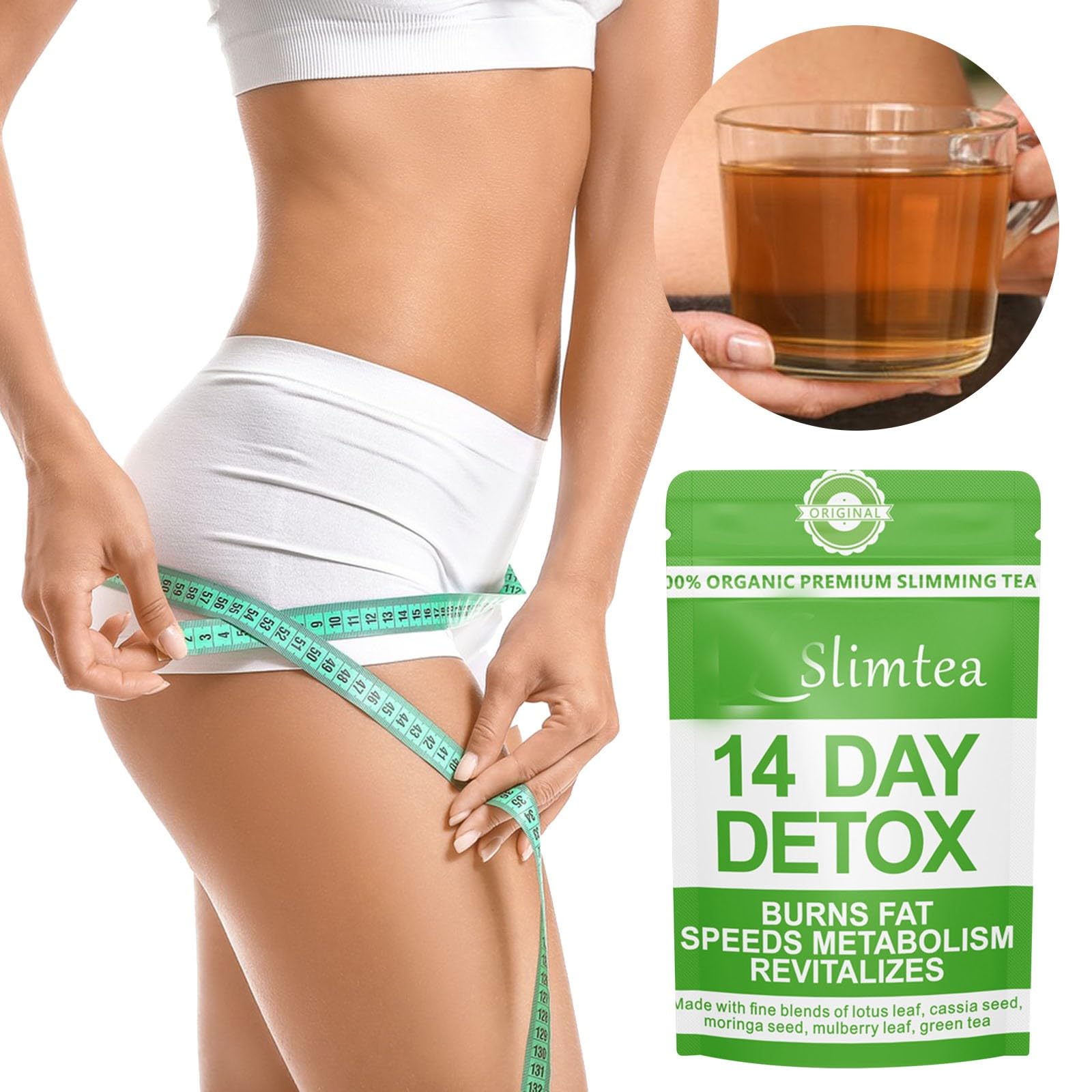 Aoseiens 14/28 giorni Detox Tea per la perdita di peso, 14/28 bustine dieta naturale sottile tè dimagrante, disintossicazione delicata e pulizia, perdita di peso riduzione del grasso della pancia