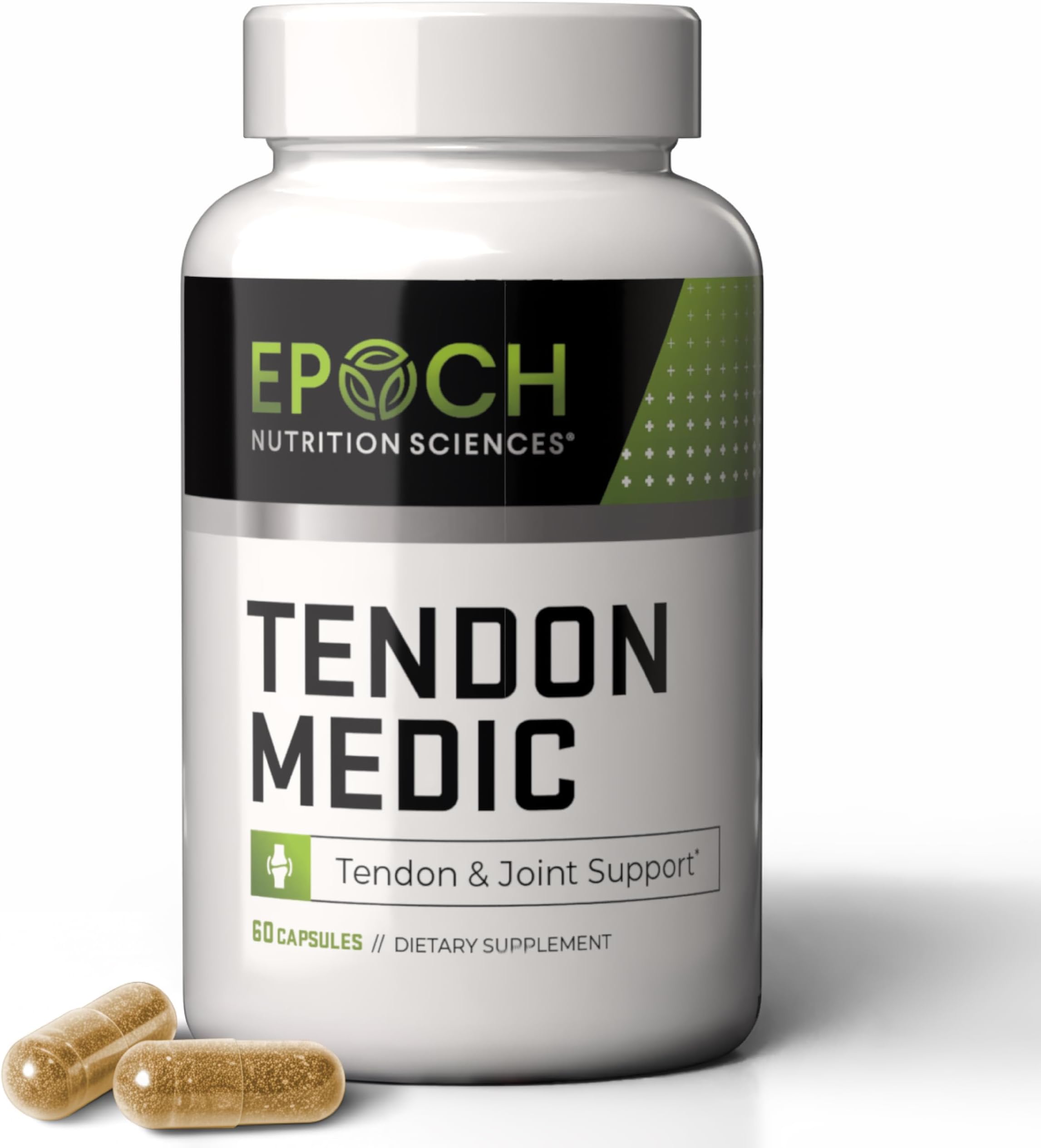 Tendon Medic Joint & Tendon Support Supplement | Mobility & Flexibility Formula | Herbal Blend with Turmeric, Boswellia, Ginger & Enzymes | Supports Active Lifestyles | 60 Capsules