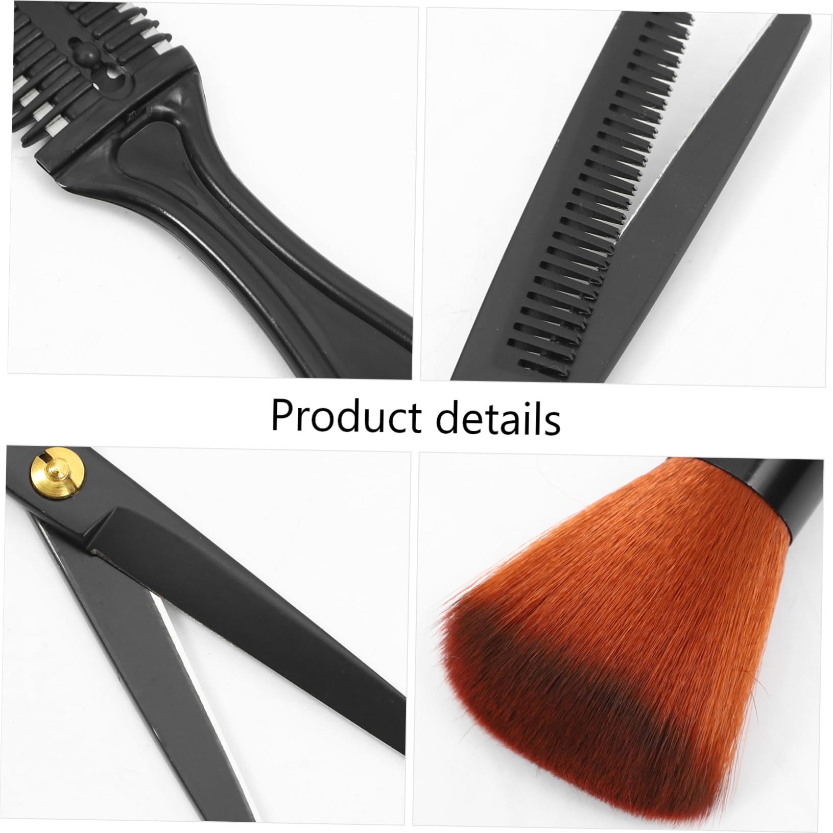 FRCOLOR Tijeras Para Cortar El Pelo Peines Barbero Herramientas Profesionales De Peluquería Para Uso Casa o Barbería