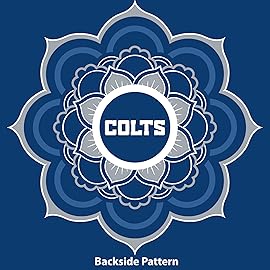 Littlearth Womens NFL Indianapolis Colts Sheer Caftan with Flower Design, Team Color, One Size