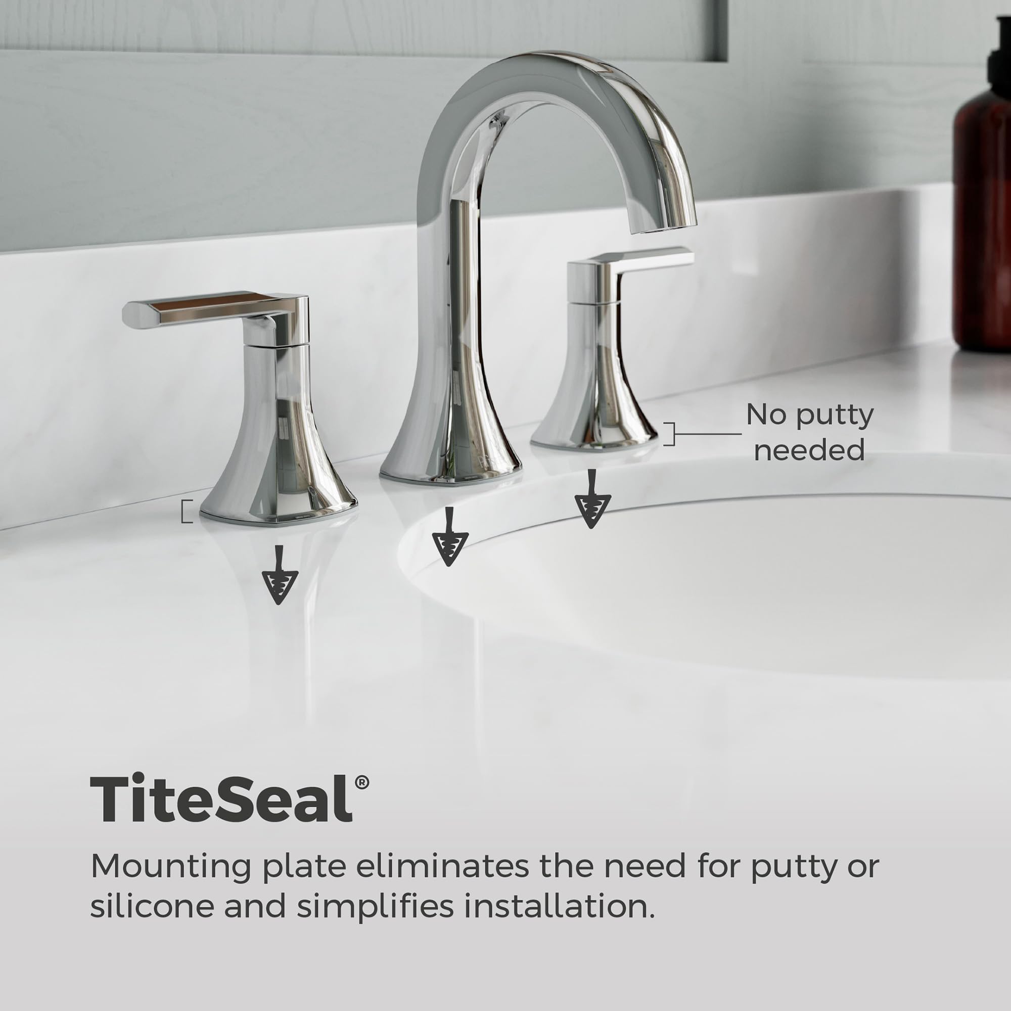 Pfister Vaneri LF049VRICC - Grifo para lavabo de baño, 20.3 cm, 2 asas, 3 agujeros, acabado cromado pulido
