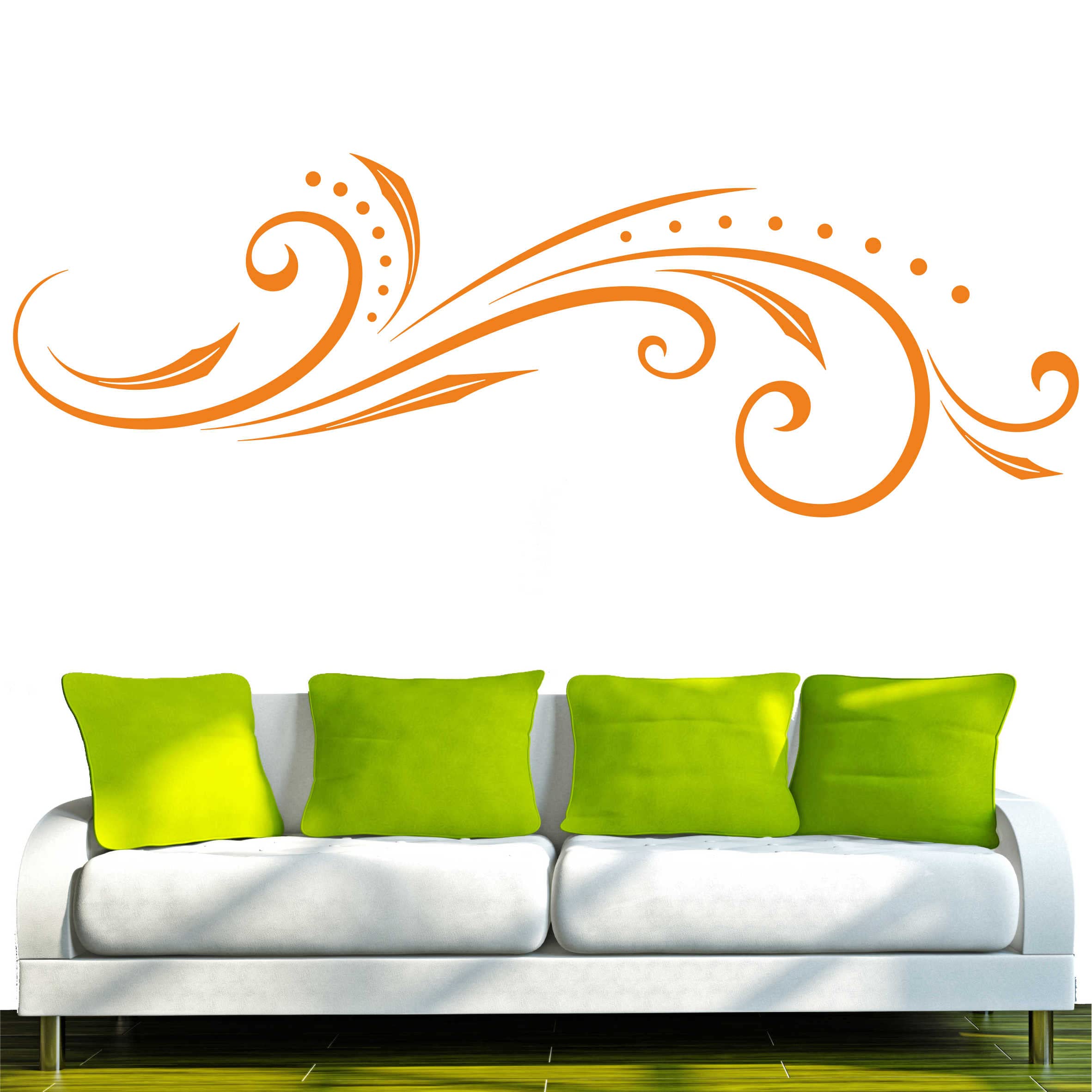INDIGOS UG - Decalcomanie da Muro - Adesivi da Parete - Murale - d44 Tribal, 240x81 cm - Decorazione per Soggiorno, Camera dei Bambini, Ufficio, Scuola