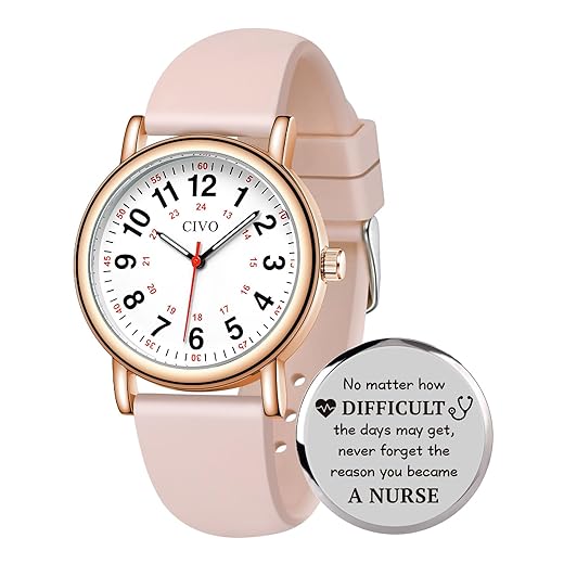 CIVO Graduation Gifts for Medical Student: Analog Waterproof Watch with Easy Read Dial & Second Hand - Presents for Graduation Healthcare Workers Nurses Doctors with Exquisite Box