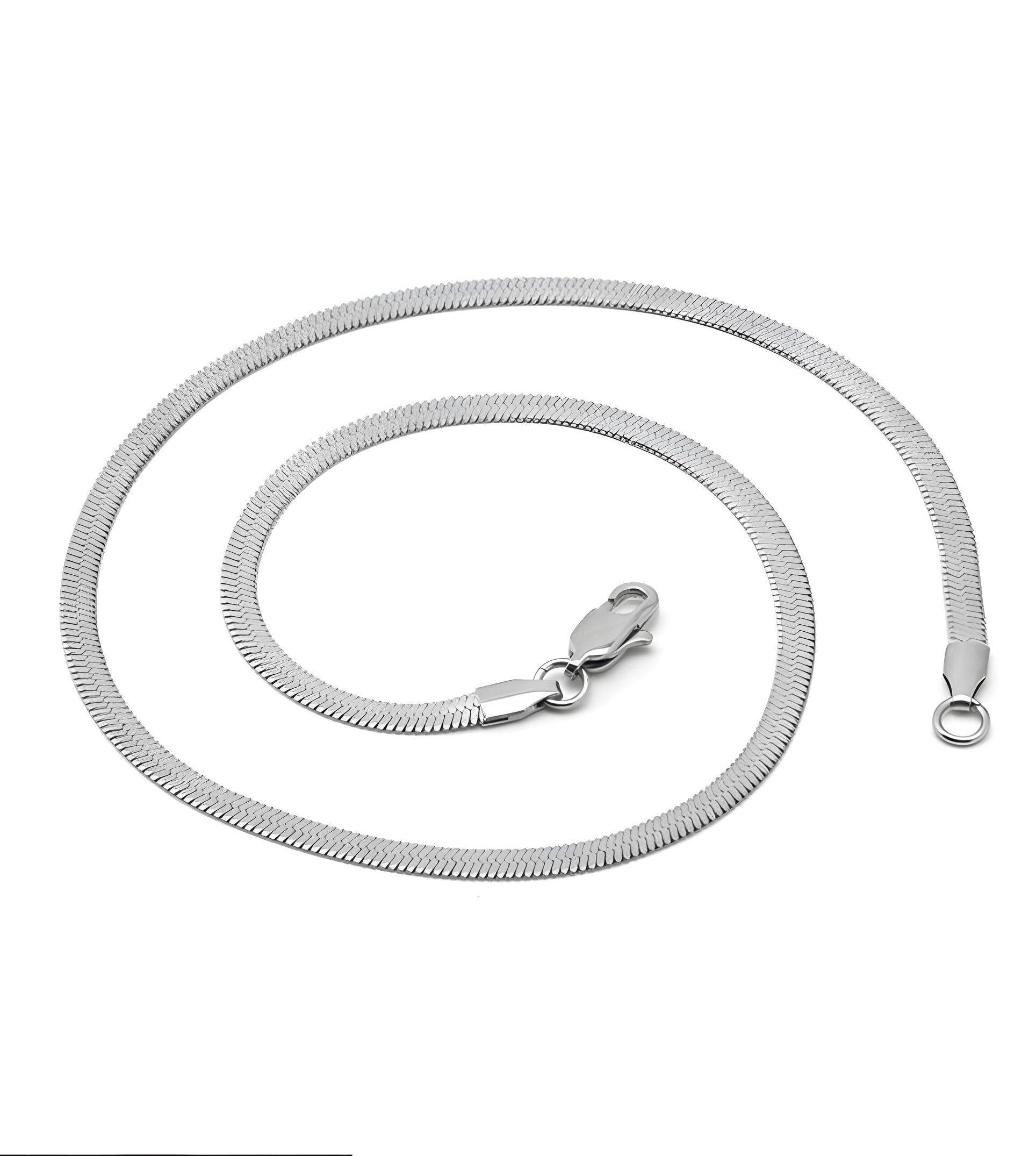 chain for men | 4mm Round Thin Stainless steel stylish long chains For men |Perfect for Party, Wedding, Dailly wear | Waterproof-image-6