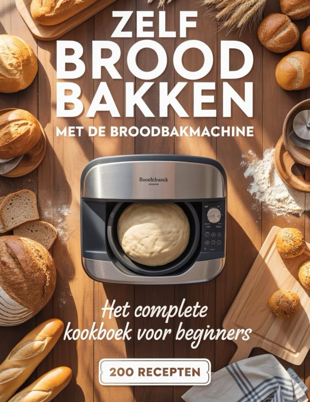 Zelf Brood Bakken met de Broodbakmachine: Het Complete Kookboek voor Beginners met 200 Recepten
