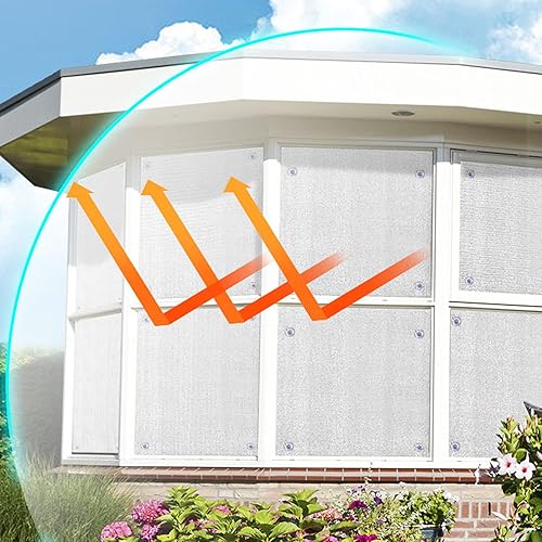 Película opaca para ventana, película reflectante de aislamiento térmico de aluminio, tinte de ventana no adhesivo, control de calor anti UV,