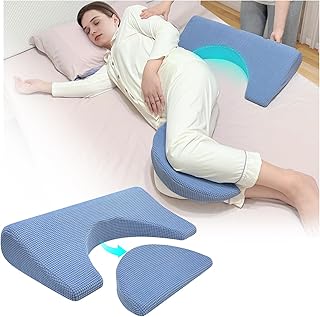 Bed Sore Turning Wedge Pillow for Side Sleeping, Positioning Medical Wedges, Pillows for Bedsore, Pressure Ulcer Cushion, Adult Incline Foam Wedge, Pillow for Bedridden Patients Back Pain Relief