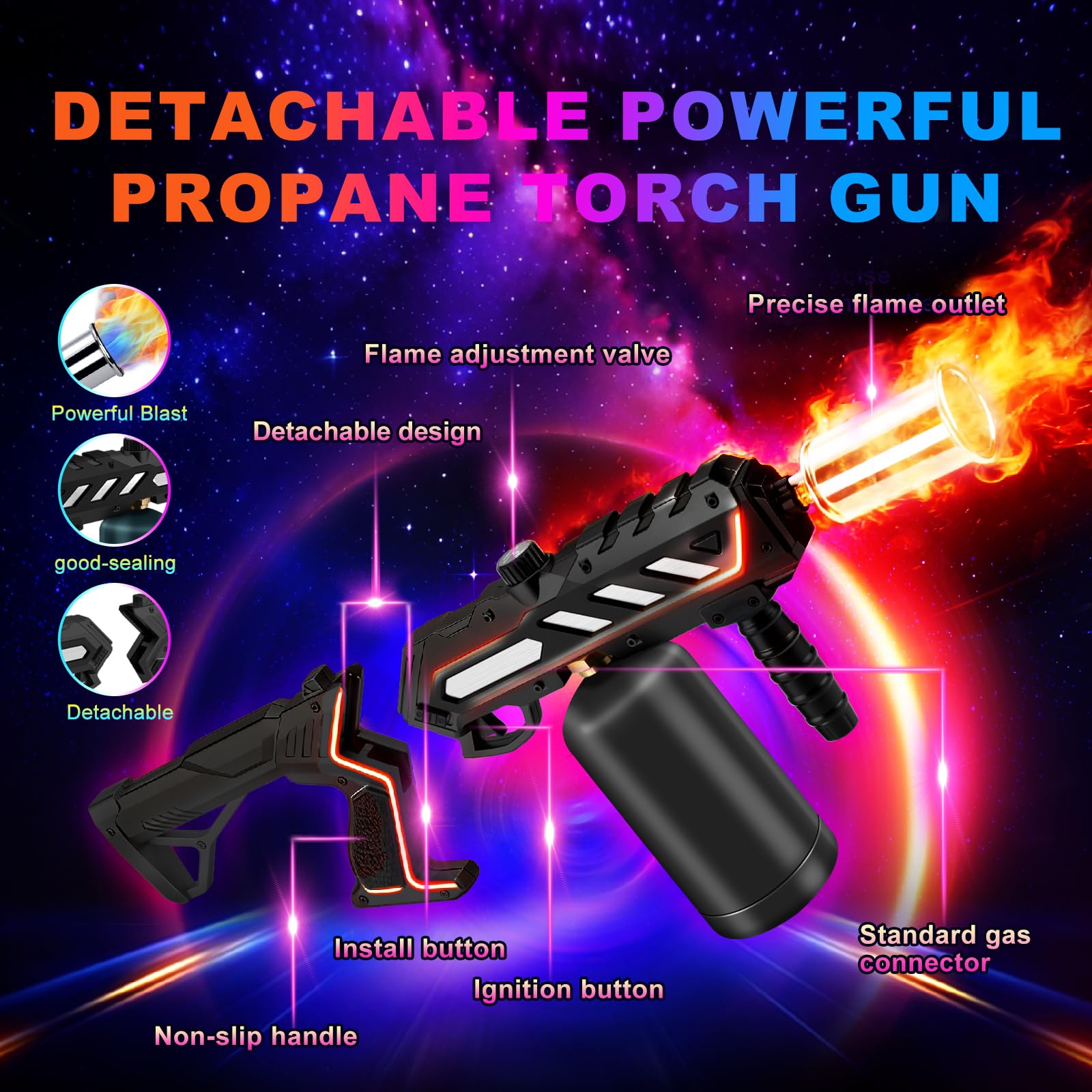 zycBernoi Propane Torch Gun - Instant Heat! -26
