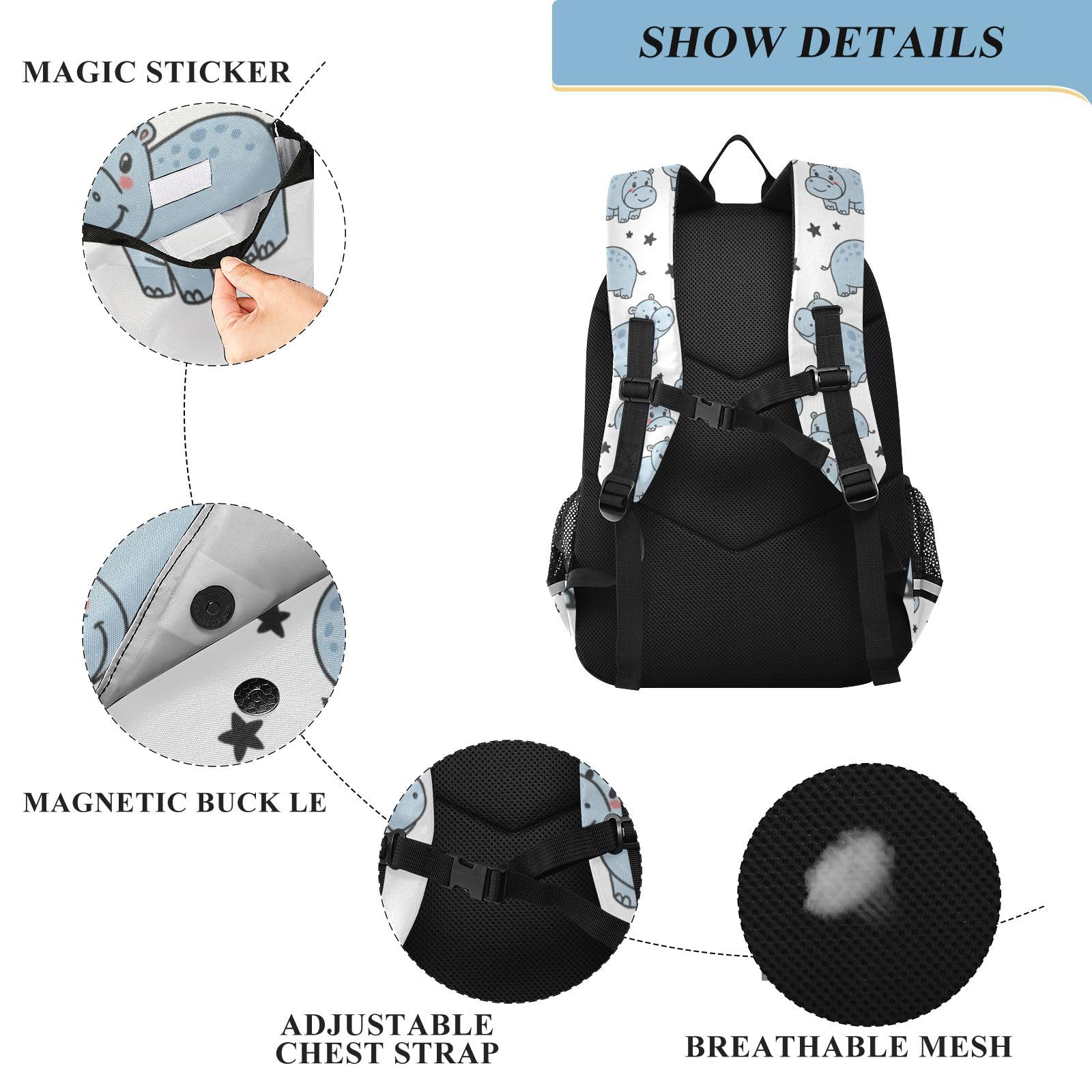 Mnsruu Sac à dos pour ordinateur portable de 15,6 pouces - Sac à dos de voyage léger pour le travail universitaire - 45 x 33 x 17 cm