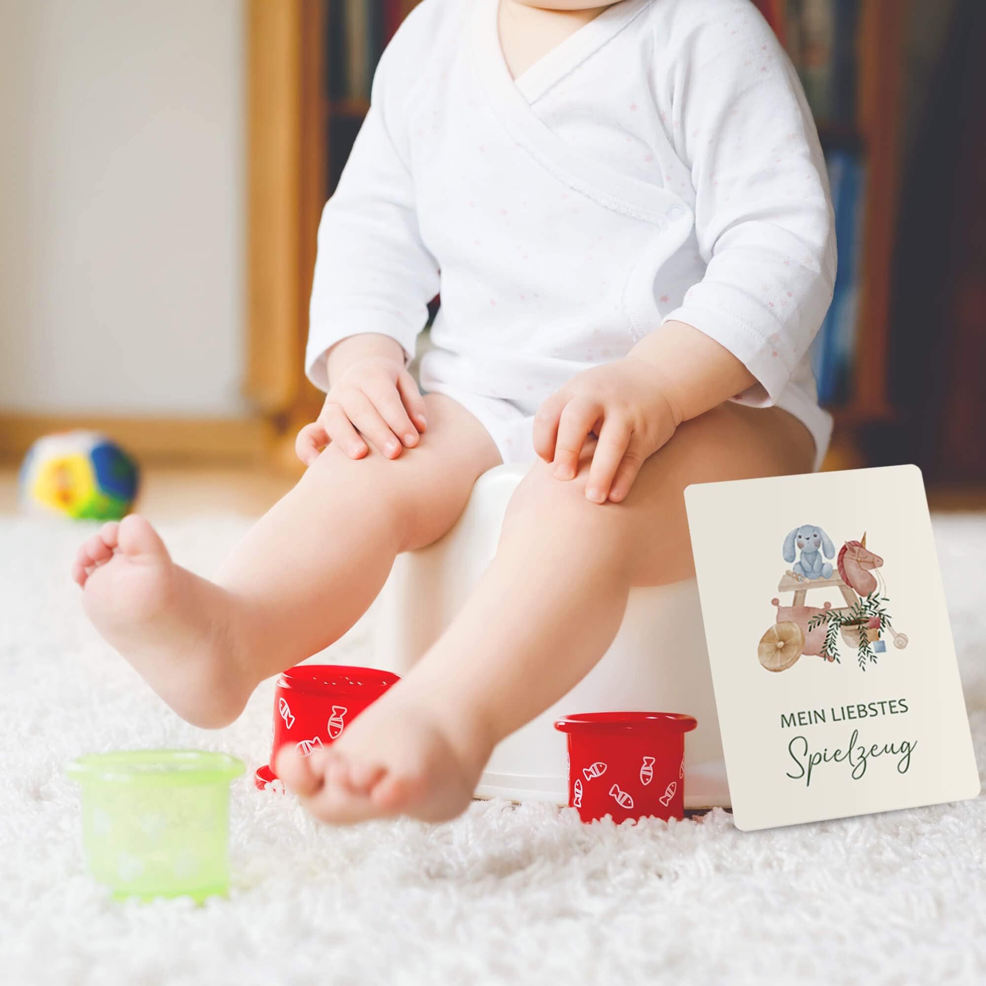 Biroyal Karty z kamieniami milowymi dla niemowląt, zestaw 72 kart z kamieniami milowymi, unisex, dla dziewcząt i chłopców, w zestawie karty pamiątkowe i miesięczne, prezenty dla niemowląt, szczególne momenty (w języku niemieckim)