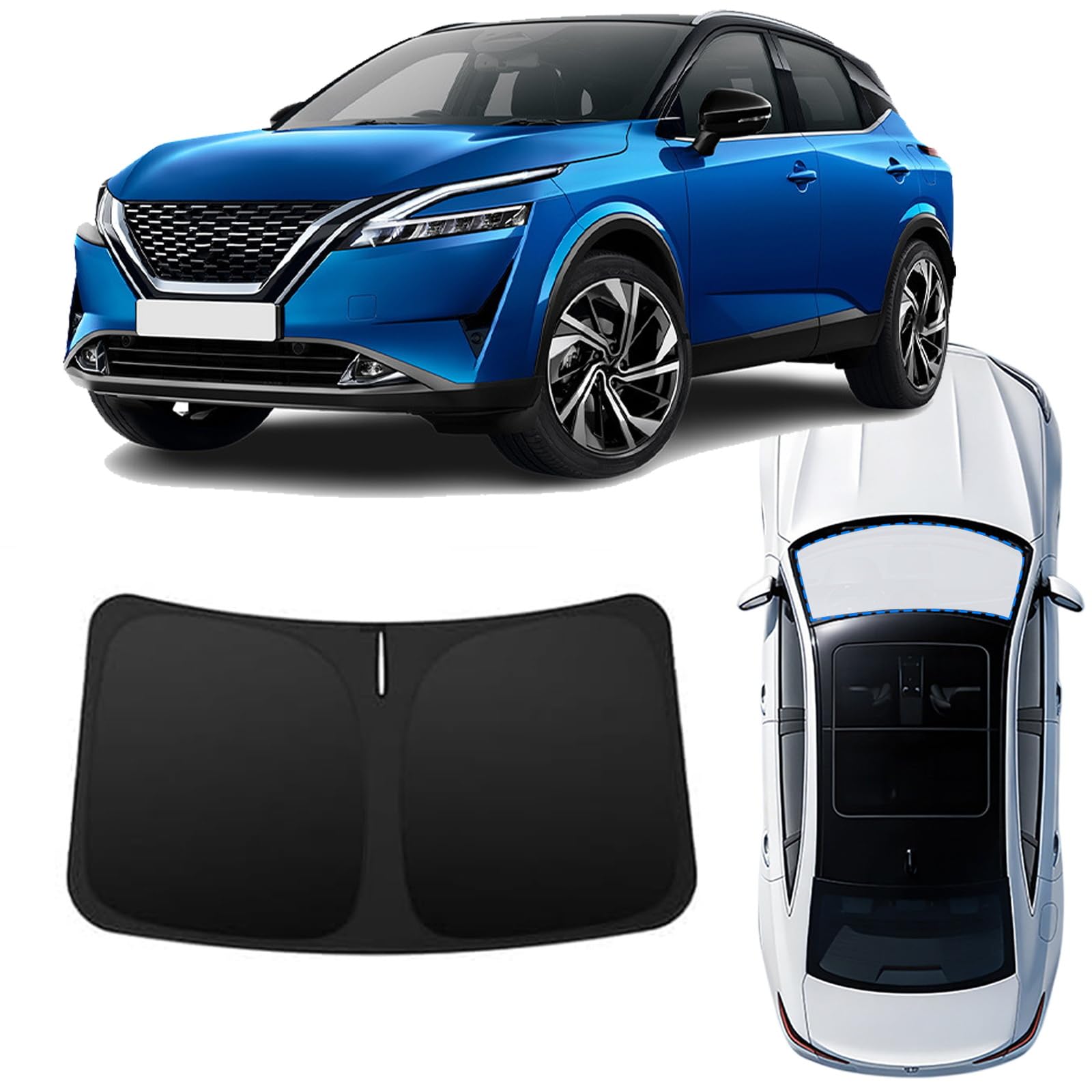 Pare-soleil Nissan Qashqai 2023-2026 idéal pour le camping et les longs trajets