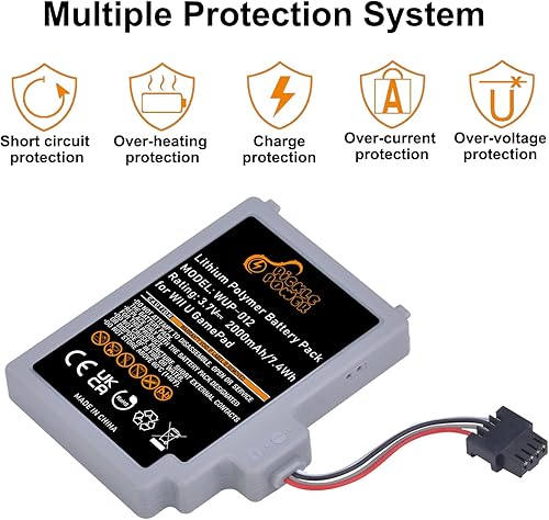 Miniatura 4 de Pickle Power Wii U Gamepad Battery WUP-012 WUP-010 Rechargeable Battery Pack for Nintendo Wii U Gamepad