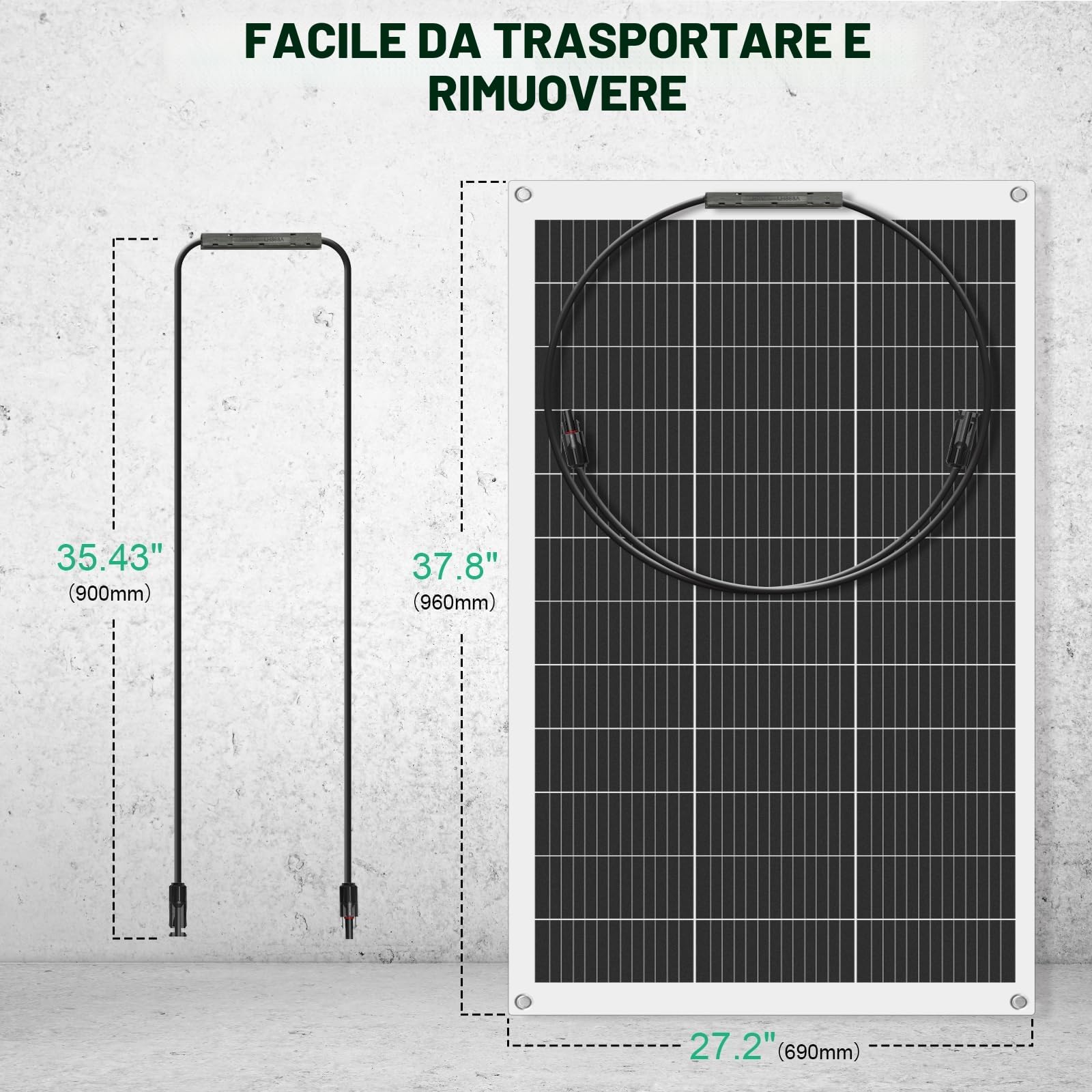 ECO-WORTHY - Kit pannello solare flessibile da 260 Watt, 12 Volt, indipendente dalla rete, fuori rete: 2 pezzi di pannello solare da 130 W + regolatore di carica PWM con display LCD da 30 A + cavo