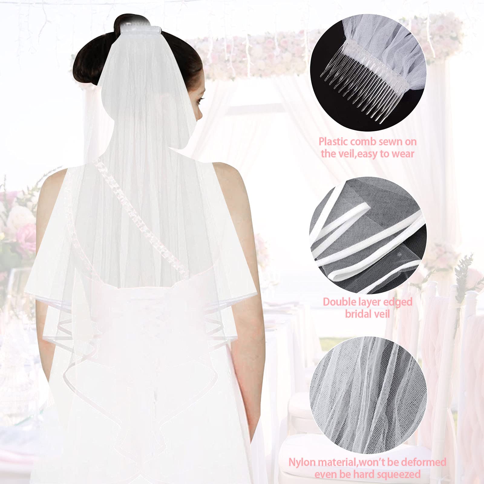 Set 24 Pezzi Addio Al Nubilato | Fasce Team Bride E Velo Sposa | Accessori Festa Sposa E Amiche