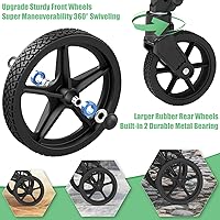 Vista 3 de 【2025𝐍𝐄𝐖】Carrito de compras plegable extra grande de 2 niveles con ruedas, carrito de compras de 400 libras para víveres con 2 cestas extraíbles