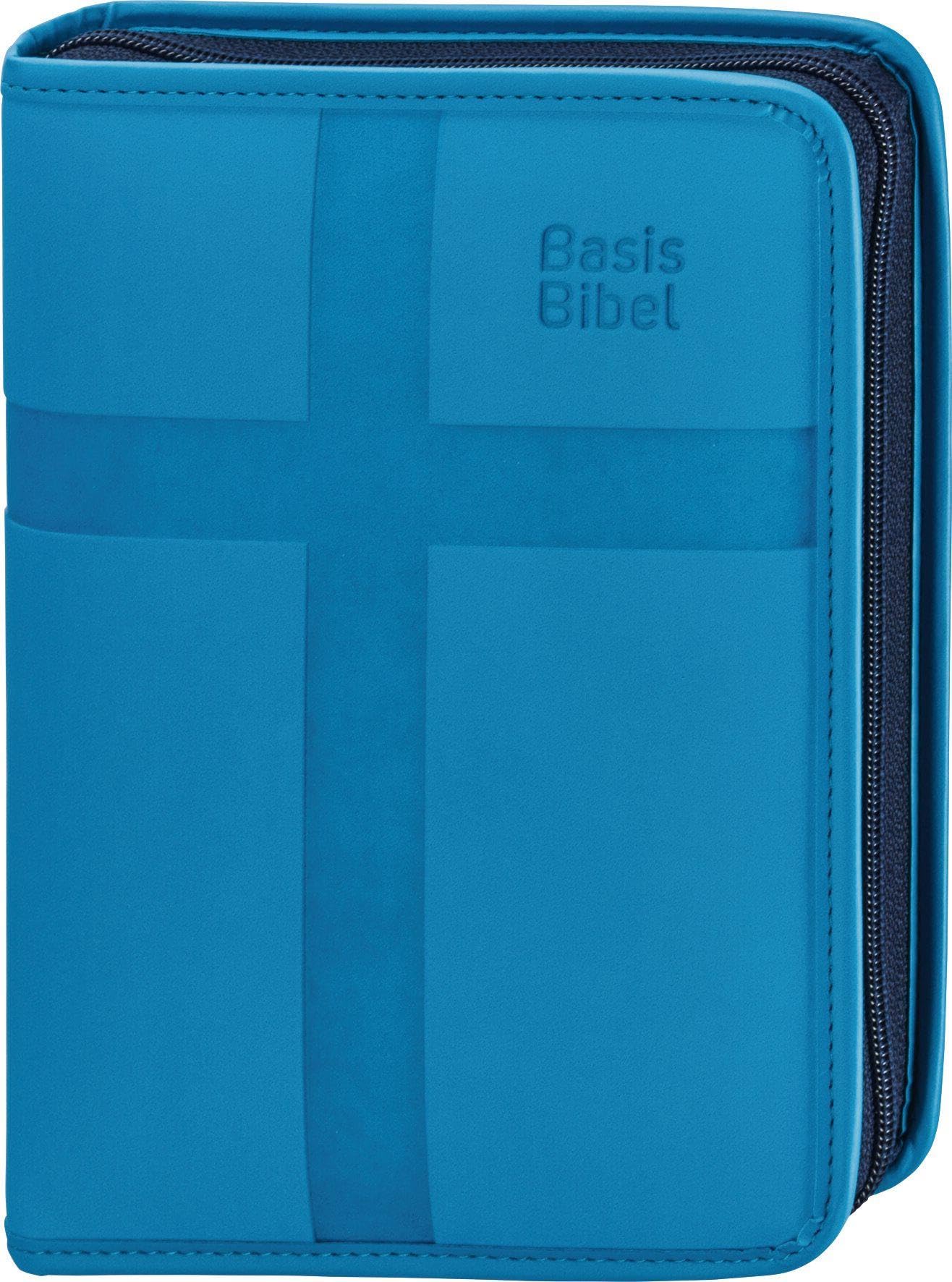 BasisBibel. Die Kompakte. Kunstlederhülle mit Reißverschluss. hellblau: Für die "kompakte" Ausgabe der BasisBibel