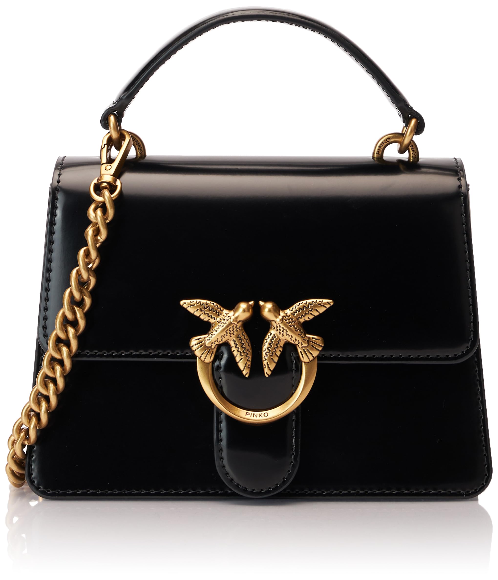 PinkoWomen Love One Top Handle Mini Light Gebürstetes Leder Glänzend Bag