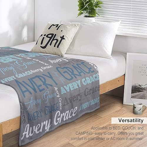 Miniatura 11 de Manta personalizada para bebés, niñas y niños, mantas de bebé personalizadas con nombre, mantas personalizadas para niños, manta de bebé