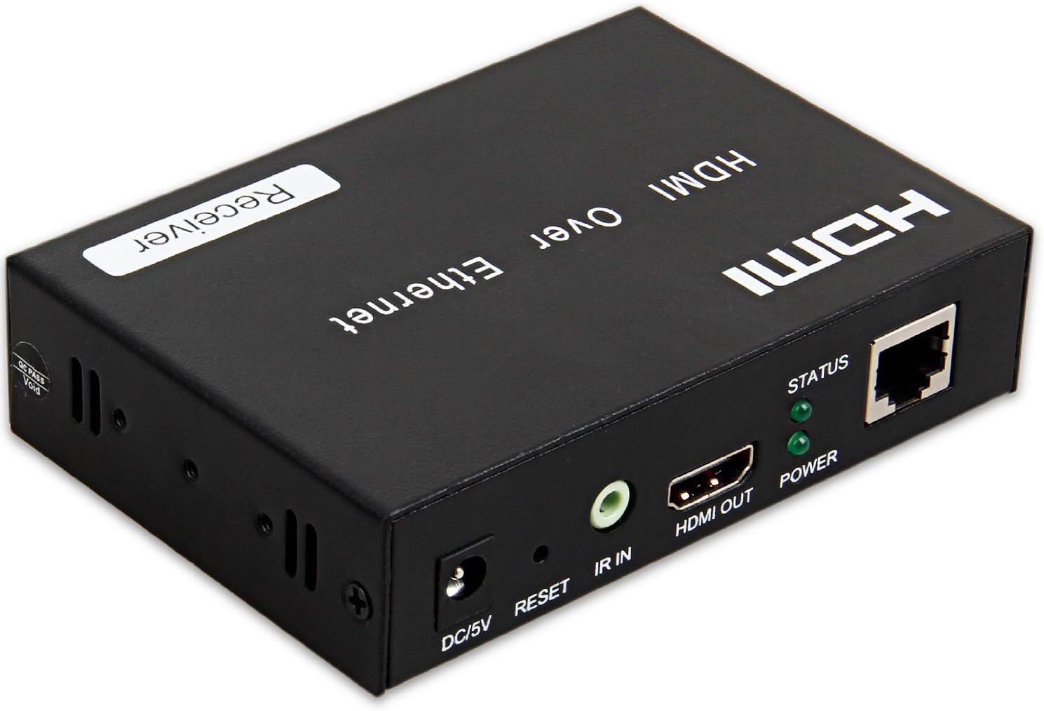 DISTANCER HDMI Extender by TCP/IP Over Ethernet Over Single RJ45 Cat5e Cat6 Cable(1 x Receiver) with IR Support 1080p HDMI 1.3, HDCP 1.2, TCP/IP Standard up to 395ft(120m)