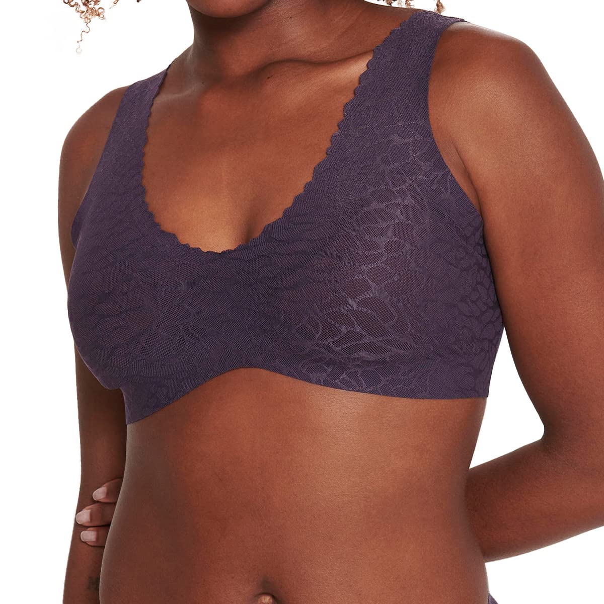 Sloggi Donna Zero Feel Lace 2.0 Bralette, Blueberry, Xs-image