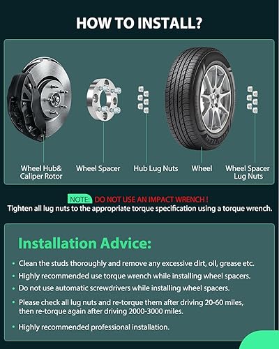 Miniatura 5 de SCITOO 4 adaptadores espaciadores de rueda de 4 x 114.3 a 4 x 100 de 1 pulgada, 4 lengüetas con pernos de 12 x 1.5 de 2.913in, compatible con 626