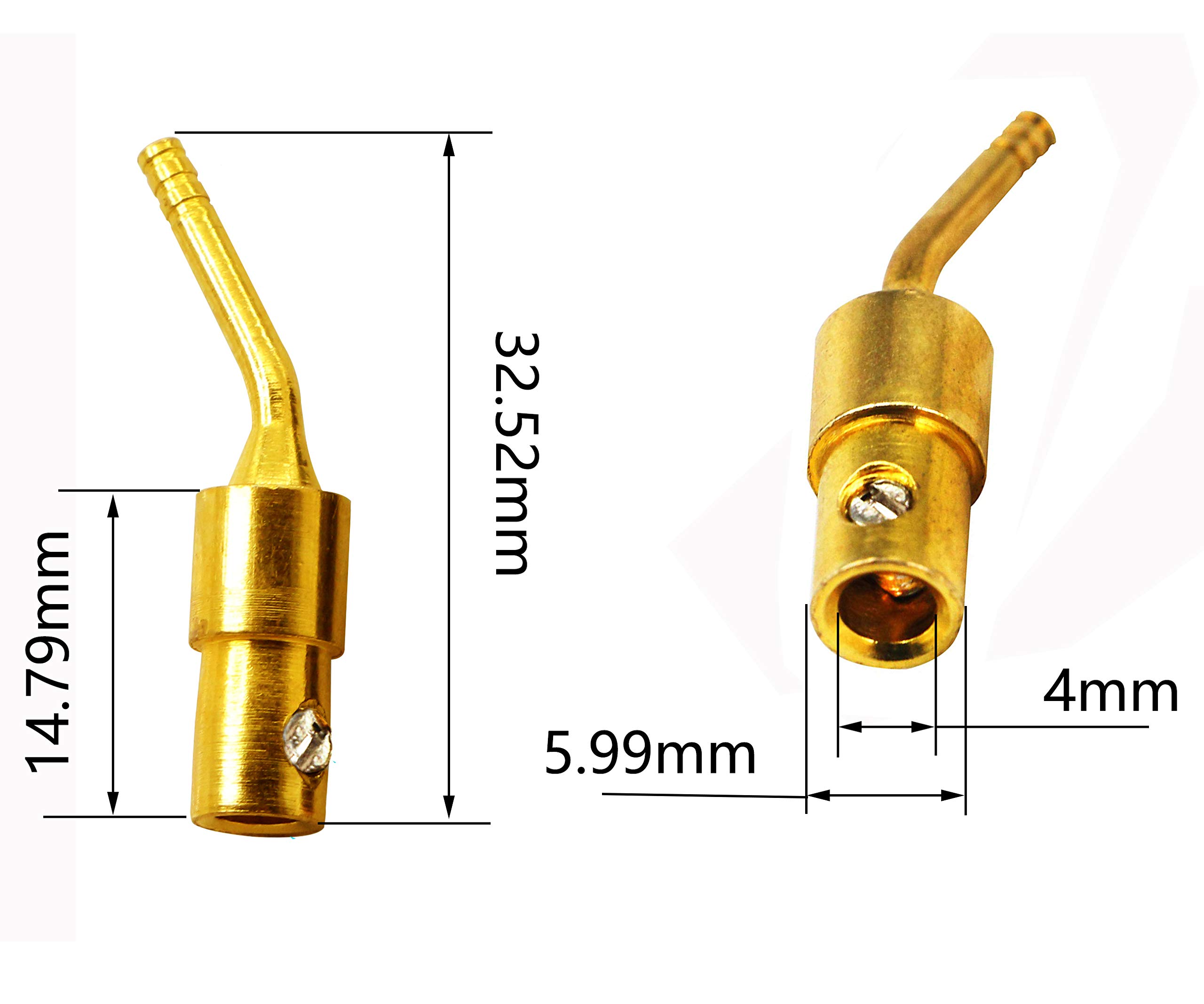 Amazon | CERRXIAN 曲面、純銅、金メッキ、ハンダフリー、ネジ留め式