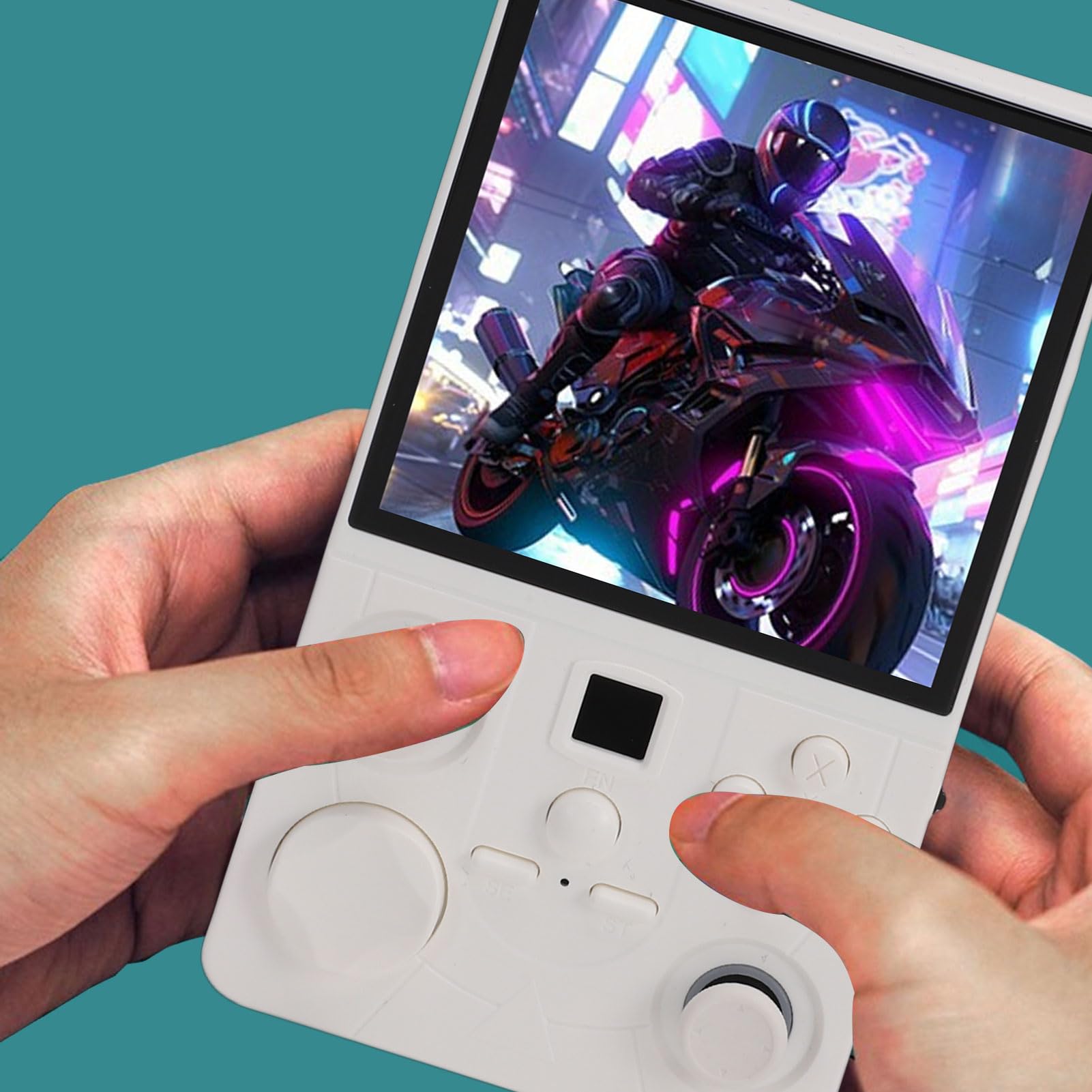 Console di Gioco Portatile con Schermo HD MIPI da 4 Pollici di Gioco retrò con Doppio Joystick Ricaricabile per Supporto di Espansione della Scheda di Memoria (64G)