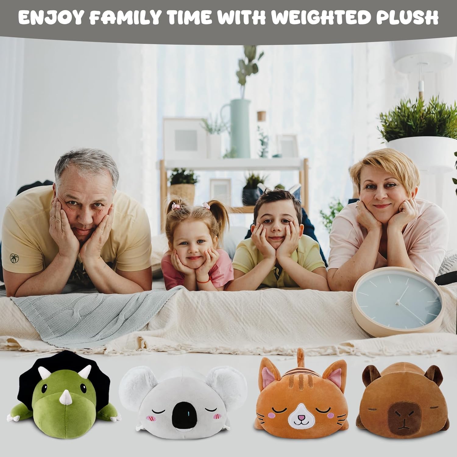 Weighted Stuffed Animals Koala, Koala Plush with Weighted Beads, Cute Plushie Pillow Gifts for Adults Kids Boys Girls 13.8 Inch - Image 8