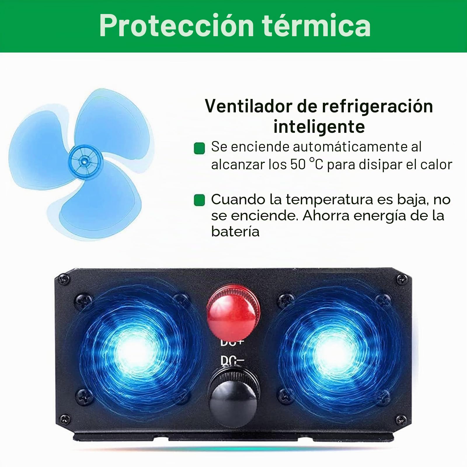 Inversor de Corriente de Onda sinusoidal Pura de 5000 W, convertidor de Voltaje de 12 V, 24 V, 48 V, 60 V, 72 V CC a 110 V 220 V CA con Pantalla LCD, para hogar/RV/camión/Camping,72V5000W