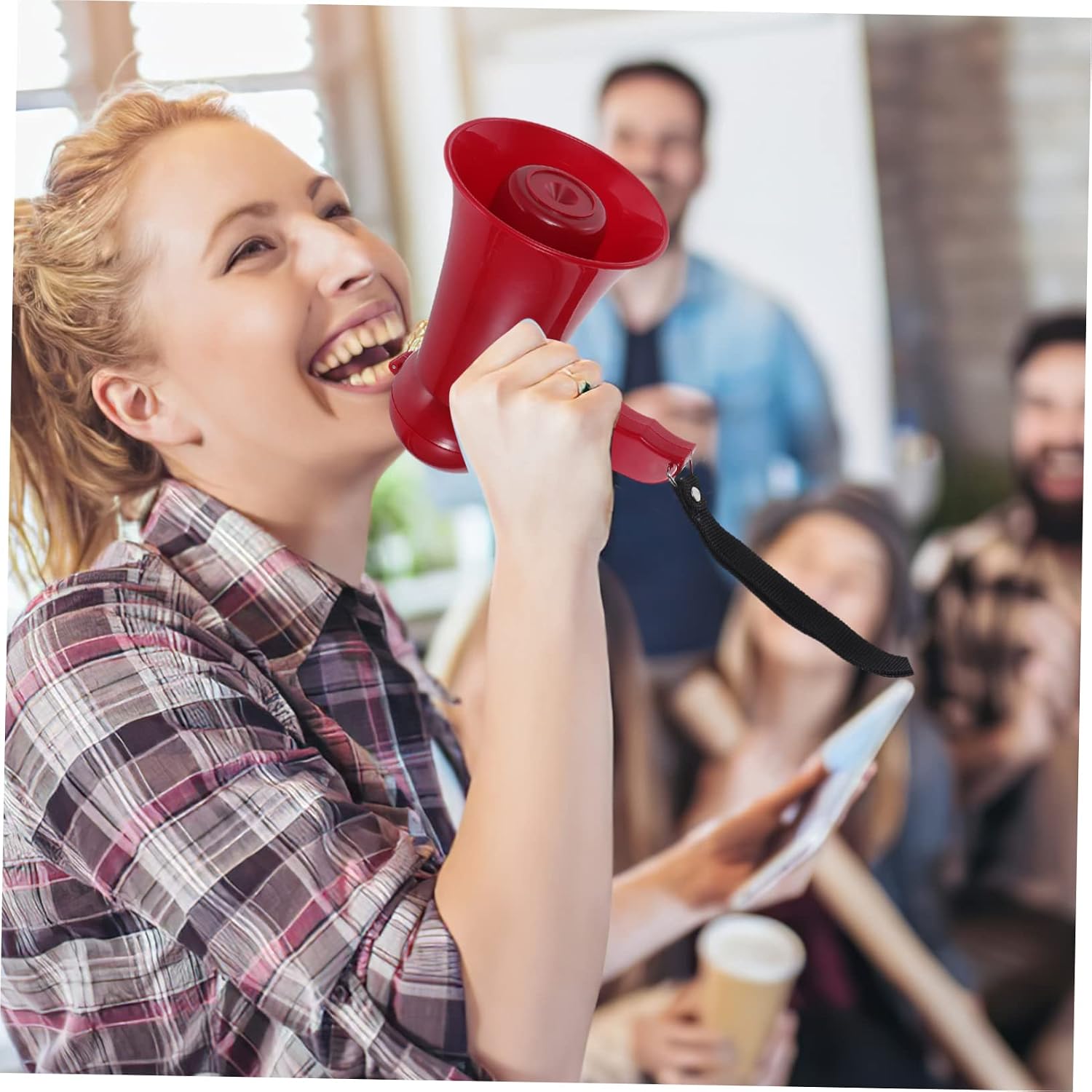 BESPORTBLE Handheld Amplifier Portable Megaphone for Sports Cheer Megaphone Volume Control Roller for Events