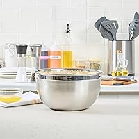 Vista 8 de Restaurantware Met Lux - Cuencos de metal de 6 cuartos de galón, 1 cuenco de harina alemán profunda, resistente a la corrosión, apto