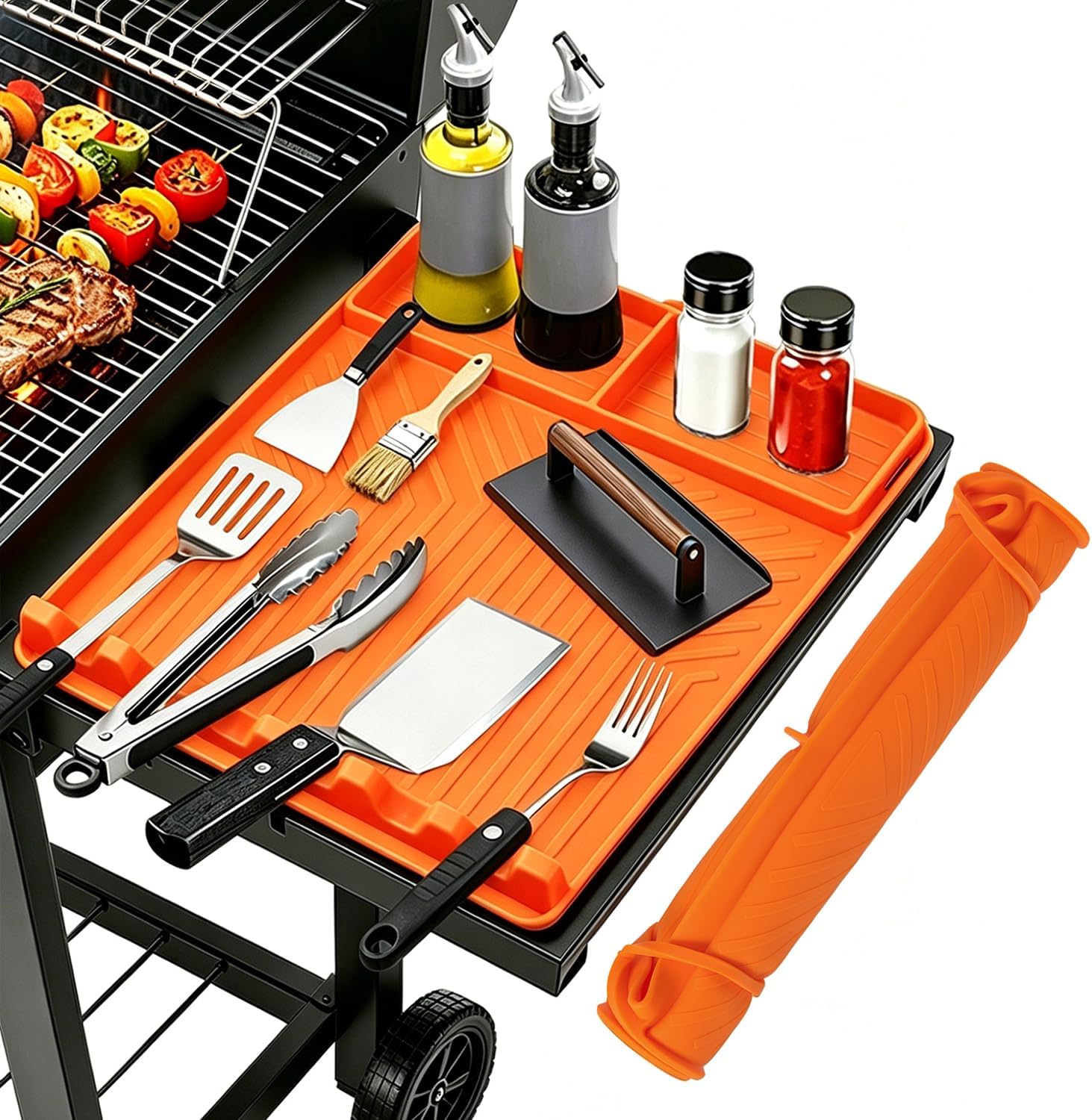 Rollable Silicone Grill Mat for Blackstone Griddle Accessories