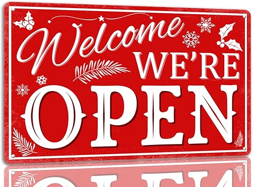 Miniatura 11 de Dsyvukt - Letrero de hojalata divertido de panadería de jengibre siempre fresco, letreros navideños retro de Santa, letrero de metal, decoración de