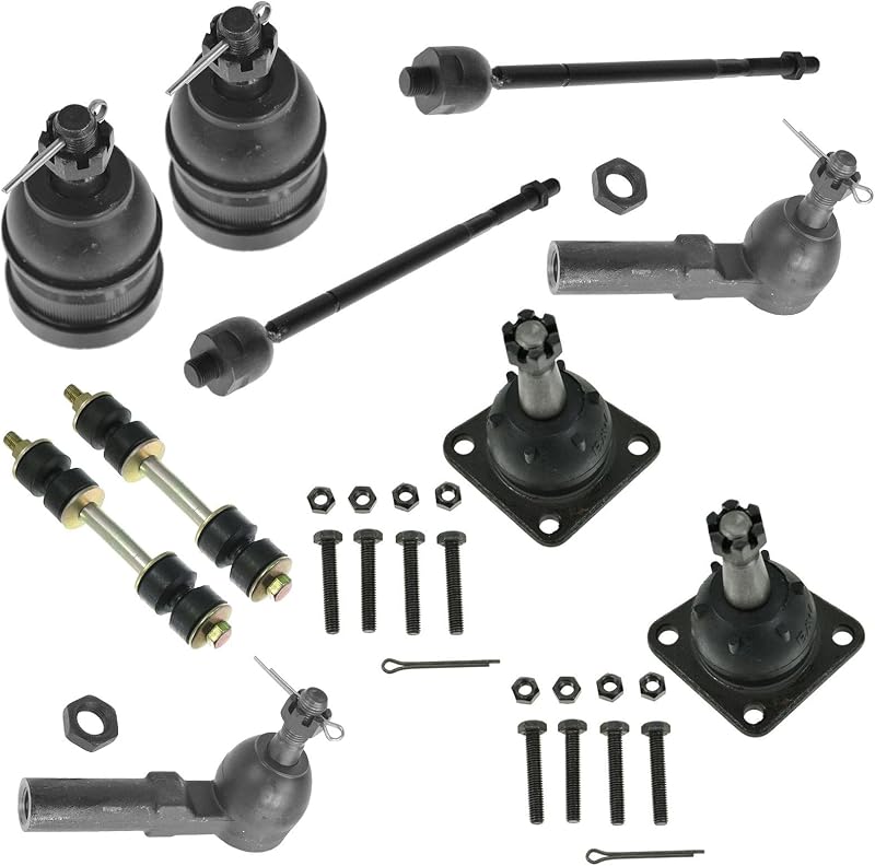 Kit de Direção e Suspensão Dianteira TRQ com Terminais, Pivôs e Bieletas para Chevrolet Camaro e Pontiac Firebird 1993–2002 – 10 peças