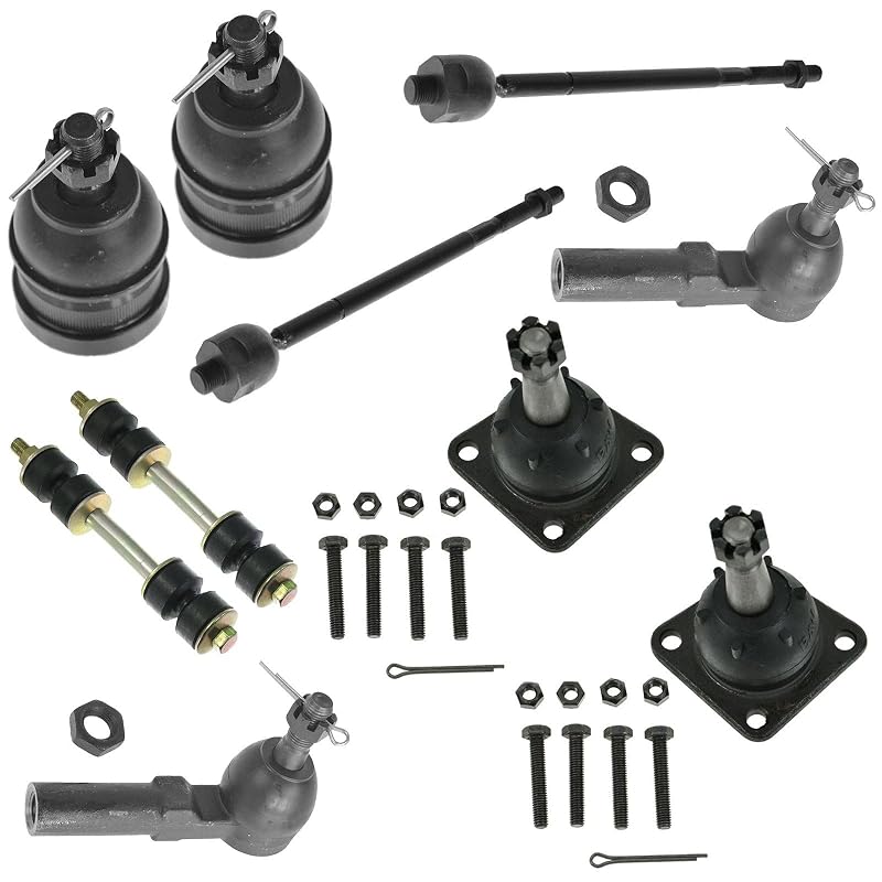 Kit de Direção e Suspensão Dianteira TRQ com Pivôs, Terminais e Bieletas PSA59345 para Chevrolet Camaro e Pontiac Firebird 1993–2002, 10 peças