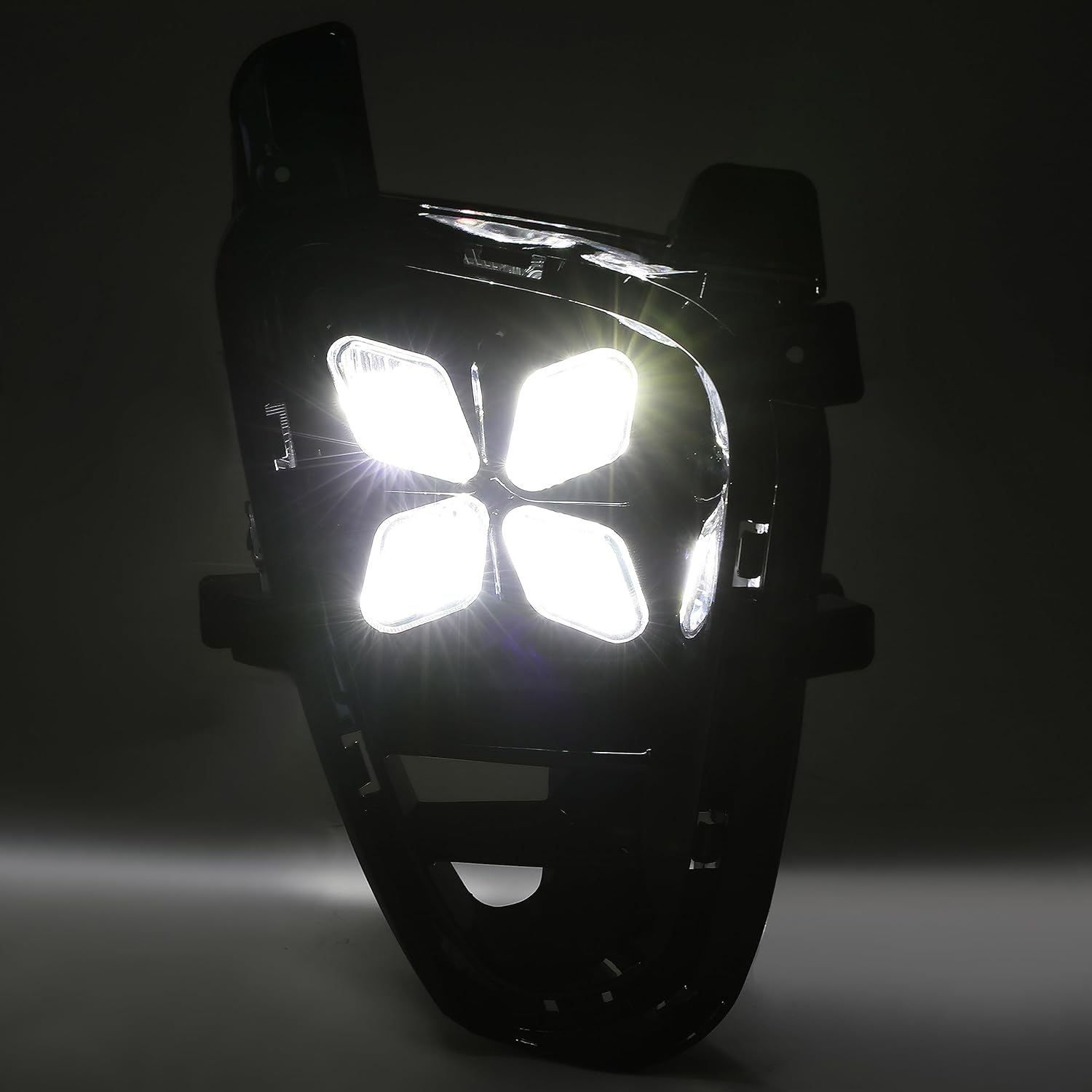 HECASA 2Pcs Fog Lights Compatible with 2019+ Kia Sorento Front Bumper Driving Lamp 4 Eyes LED Daytime Running Light Clear Lens LH & RH